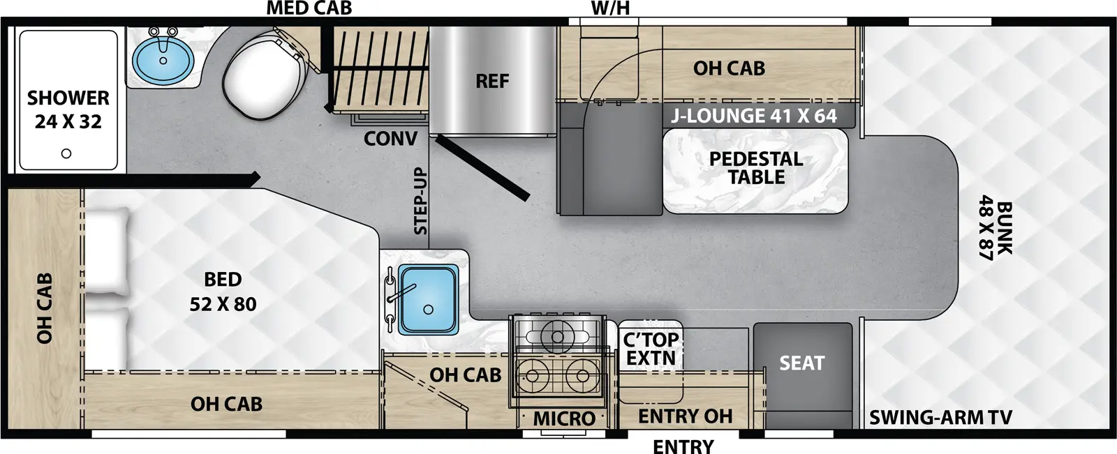 Cross Trail 20CB Floorplan